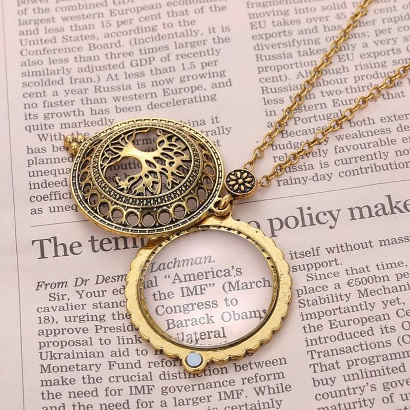 Magnet Pendant Necklace Fashion Exaggerated Life Tree Sweater Chain Necklace