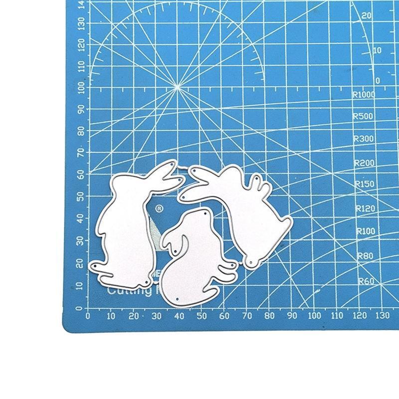 Delicate Rabbits Metal Cutting Dies for DIY Card Making Journaling Decorations