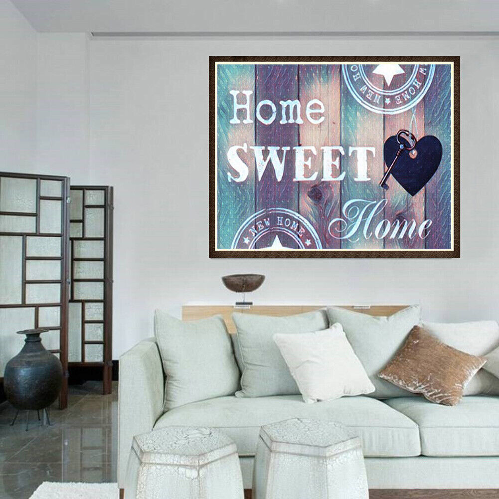 Home Sweet Home 5D DIY Full Drill Diamond Painting Craft Cross Stitch(C)