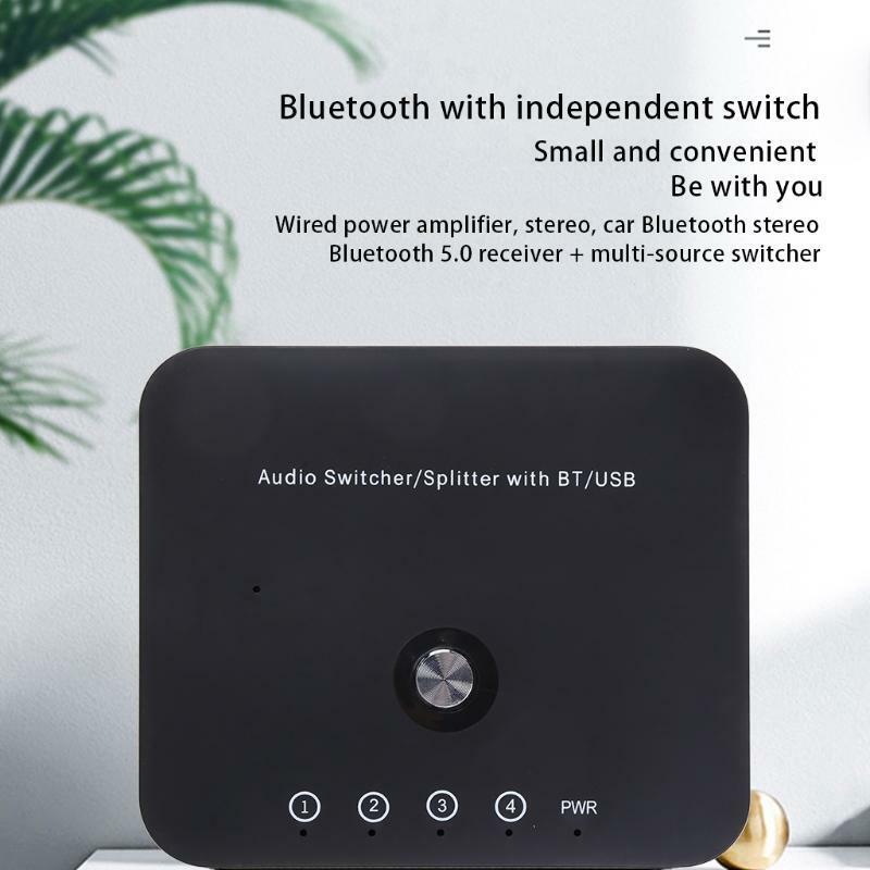 3 in1 Bluetooth-compatible 5.0 Wireless Audio Transmitter Receiver Adapter-HIFI