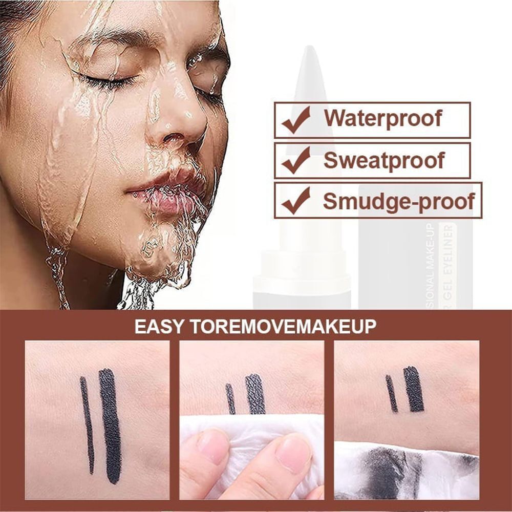 Single Tip Eyeliner Natural Intense Matte Quick-Dry Solid Eyeliner Pencil