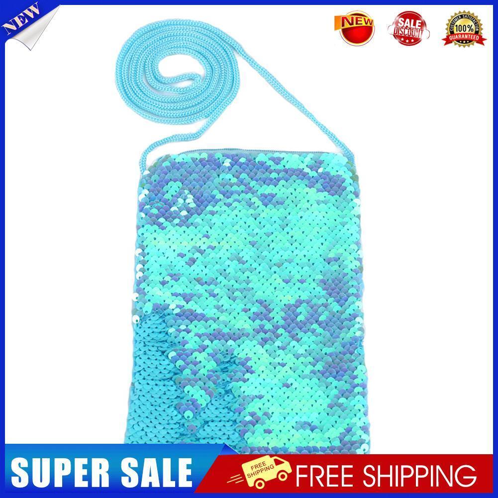 Double-sided Sequins Shoulder Handbags Women DIY Messenger Phone Bags (2)