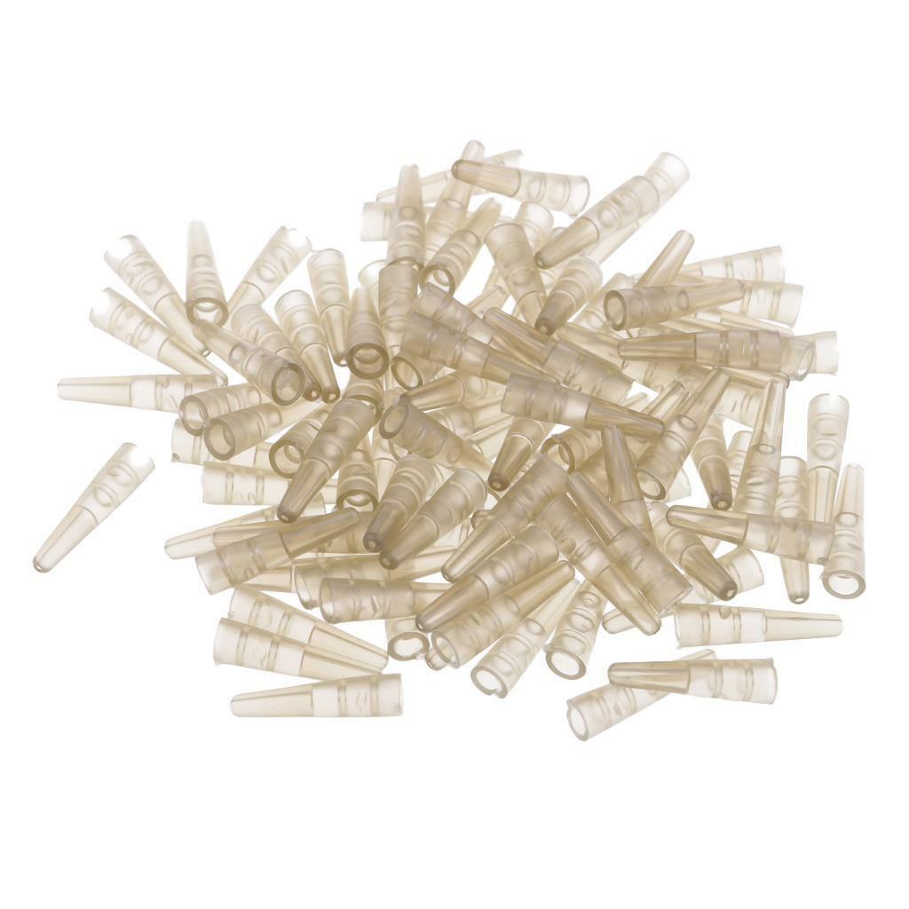 100 Pieces Carp Fishing Tail Rubber Tubes Cone for Safety 17mm