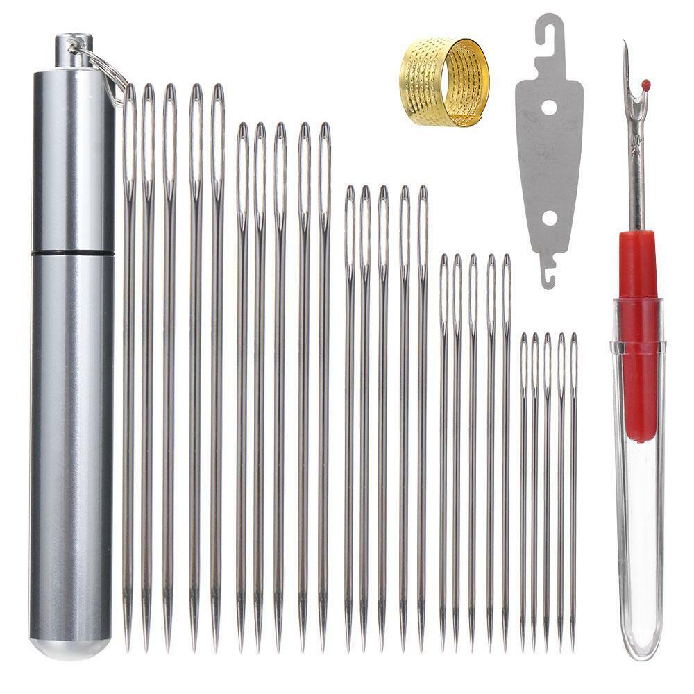 Cross Stitch Hand Sewing Needle Large Eye Needles Mending Craft Sew Pins Kit