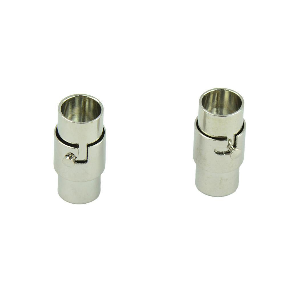 20 Sets Leather-Kumihimo Glue In Magnetic Clasp Fit 4mm/6mm Leather-Kumihimo