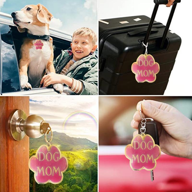 Pet Little Dog Paw Keychain Mold Epoxy Crystal Silicone Customized Mold