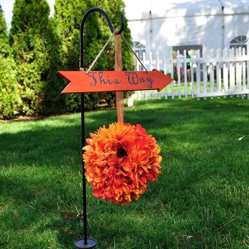 2pcs Universal Shepherd Hook Rustproof Anti Corrosion for Bird Feeder Lantern