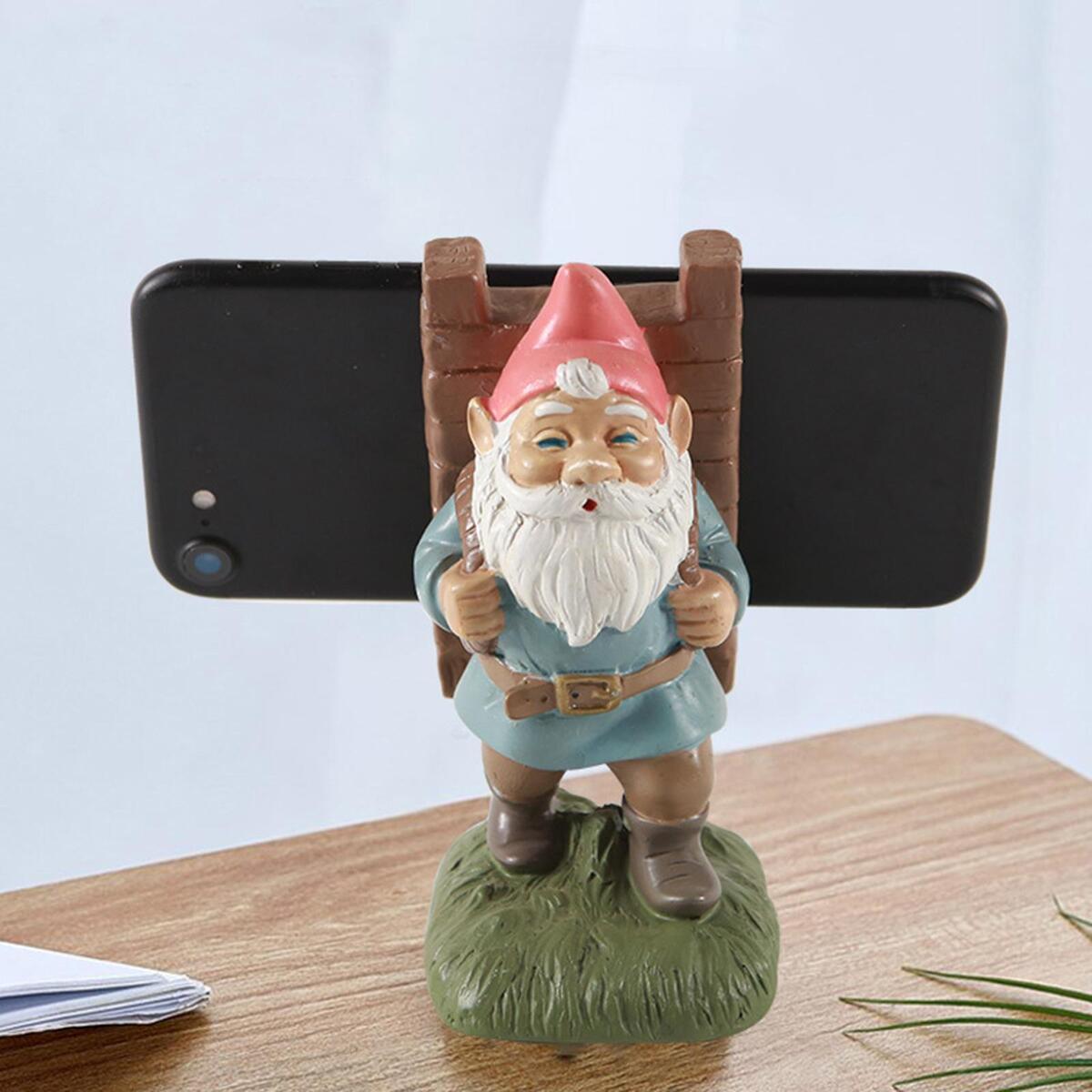 Cute Phone Stand Santa Santa Claus Shape Desk Home Bedroom Ornaments Crafts