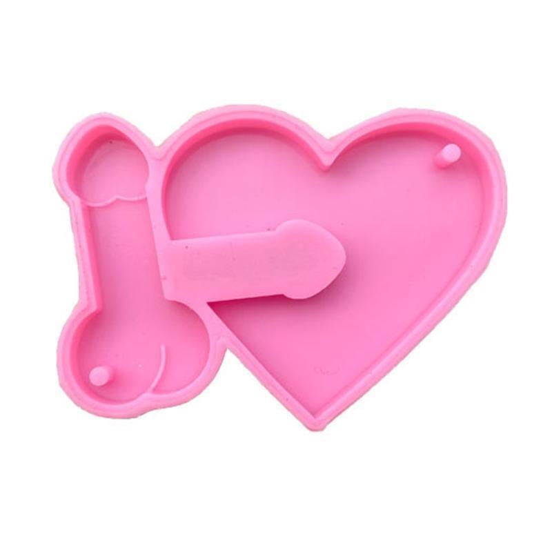 DIY Love Brother Combination Mold Mirror Silicone Mold Keychain Pendant Mould