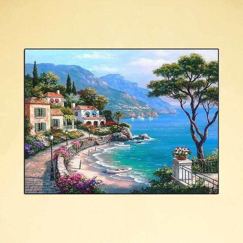 DIY Numbers Oil Painting Kit DIYDigital Canvas Children Boys Girls Handmade Tool