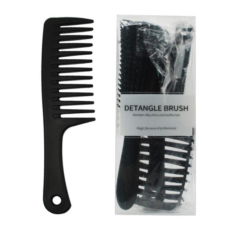 Anti-Static Comb with 4pcs Hair Clips Set Detangling Hair Brush Scalp Massage