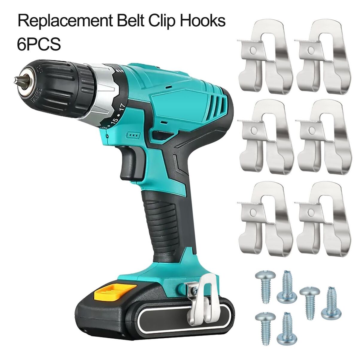Tool Belt with Screws Replacement Belt Belt Clip Drill Clip Hook Clip Hooks