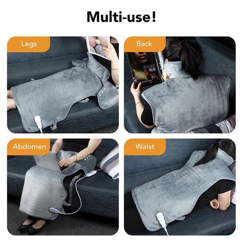 EU Plug Winter Electric Heating Shawl Shoulder Back Hot Compress Heating Pad