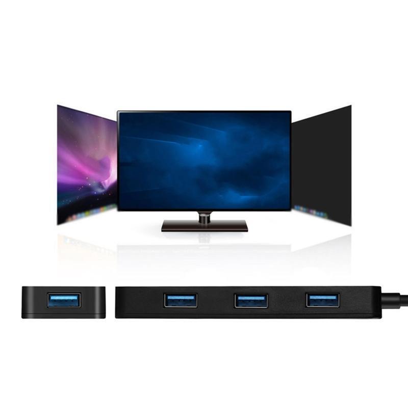 USB Hub Docking Station USB 3.2 Adapter Splitter with SD TF Reader 10GBps 6-Port