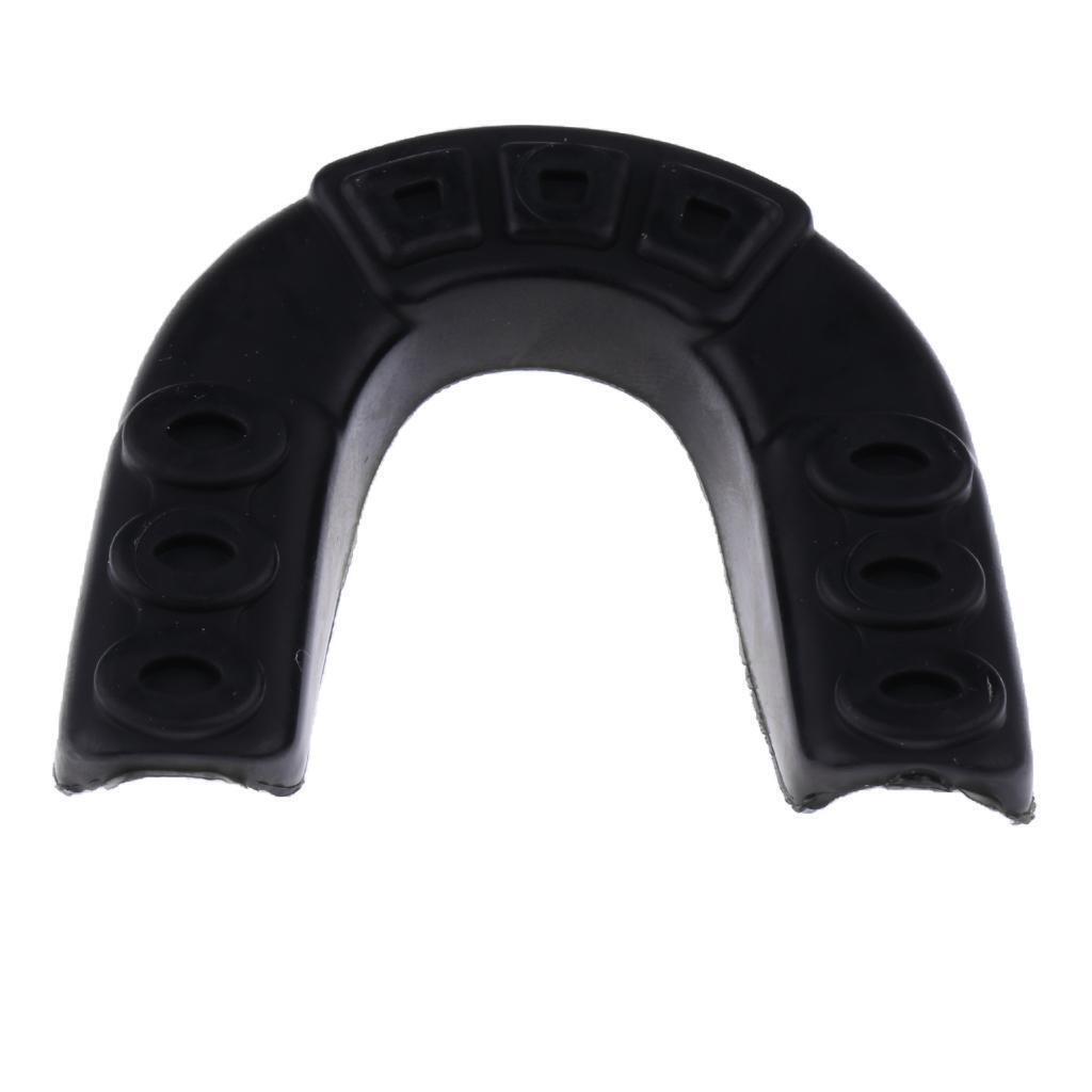2Pcs EVA Mouth Guard Mouthguard Gum Shield Boxing MMA Teeth Protection Black