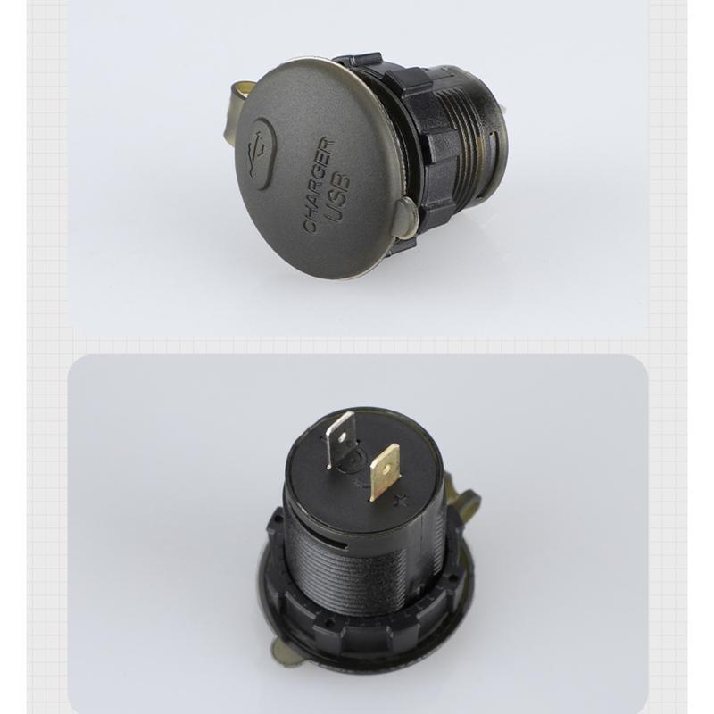12-24V Car Charger Type C USB Power Socket Female with Cap 12V/24V Marine