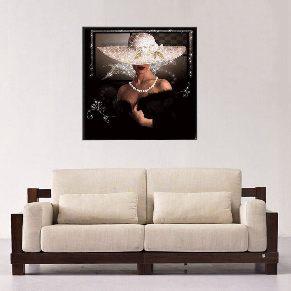 Beauty Lady 5D DIY Embroidery Diamond Painting Cross Stitch Kit Needlework