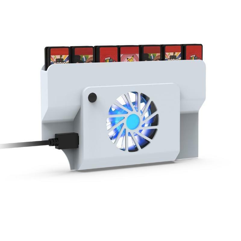 External LED Cooling Fan Turbo Cooler for Switch Oled Docking Station Game Slot