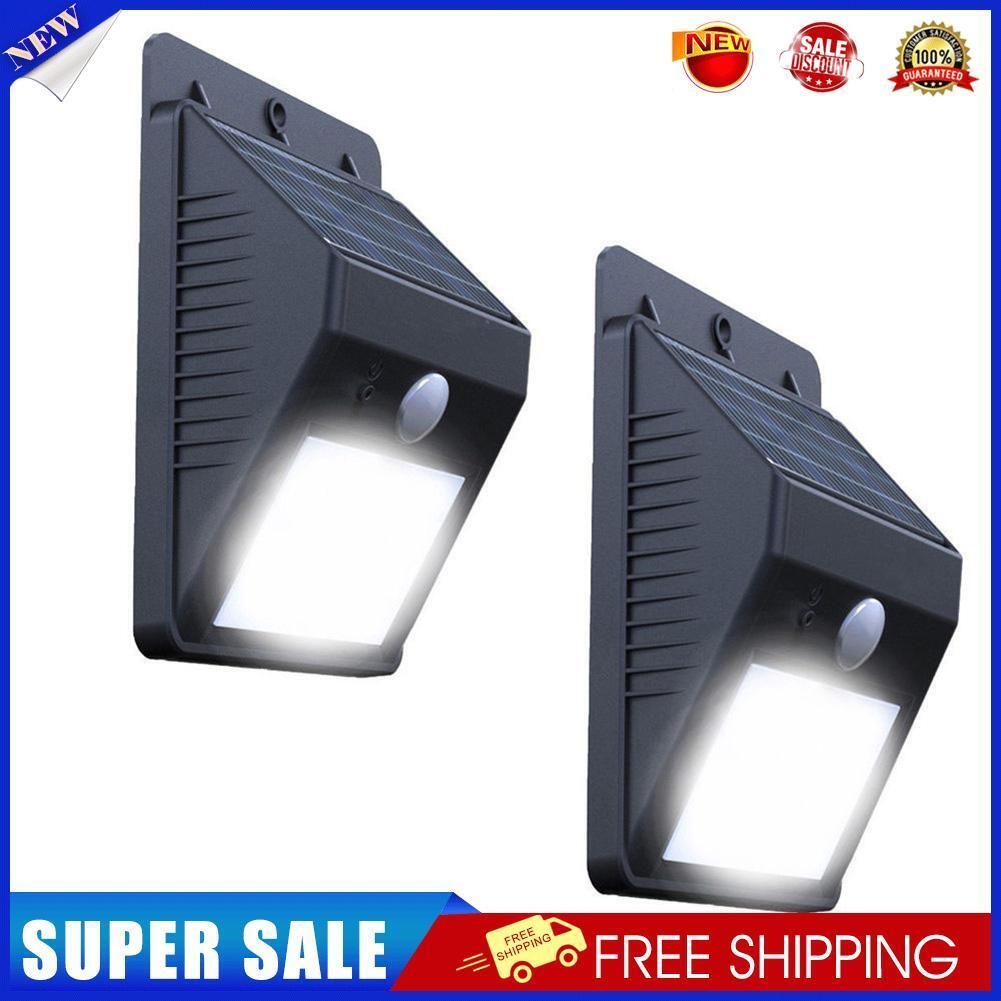 4xLED Solar Powered Motion Sensor Light Security PIR Garden Wall Light Lamp