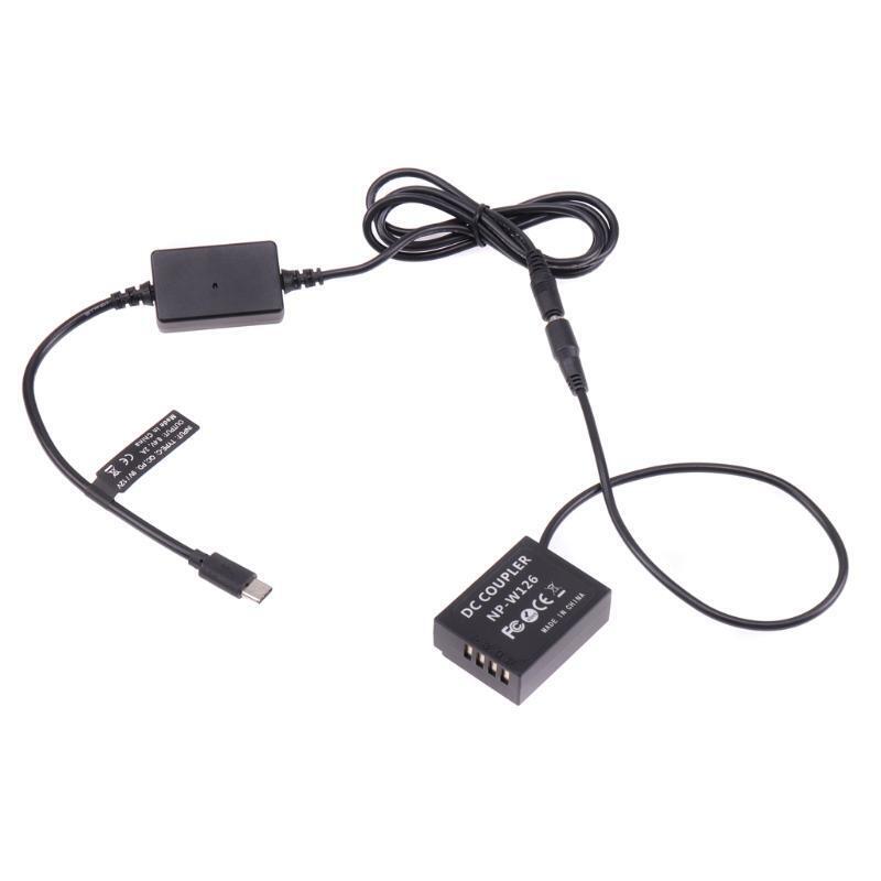 Camera Power Supplies Type-C to NP W126 Dummy Battery for X-A2 A3 X-E2s X-Pro2