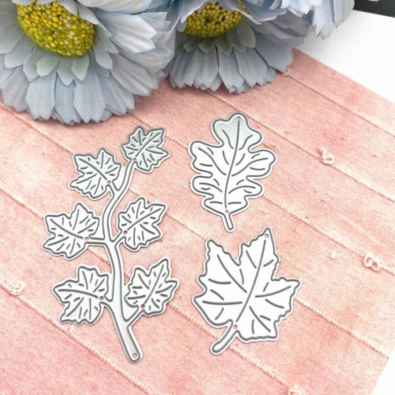Plane Tree Leaves Die Cuts Plant Cutting Dies for Card Making DIY Album Bookmark