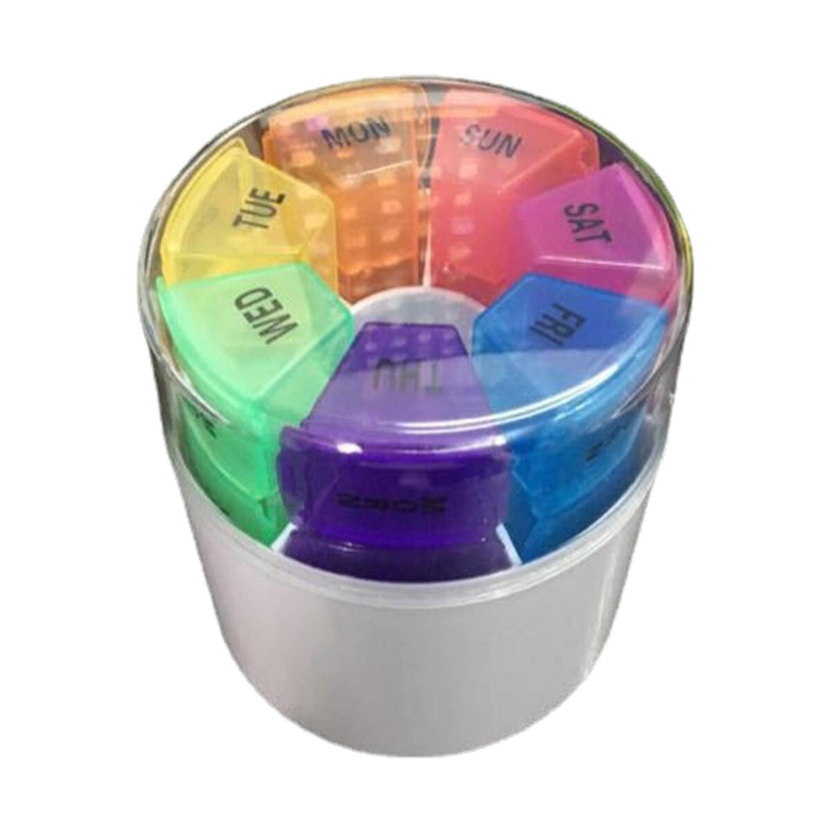 Medicine Box  28 Compartment Transparent Coloured Medicine Holder
