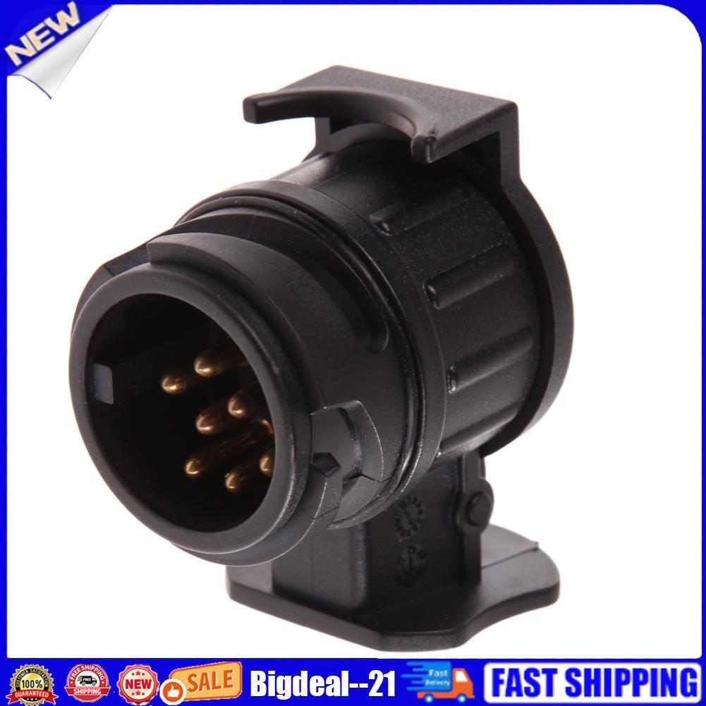 12V 13 To 7 Pin Plug Adapter Electrical Converter Truck Trailer Connector