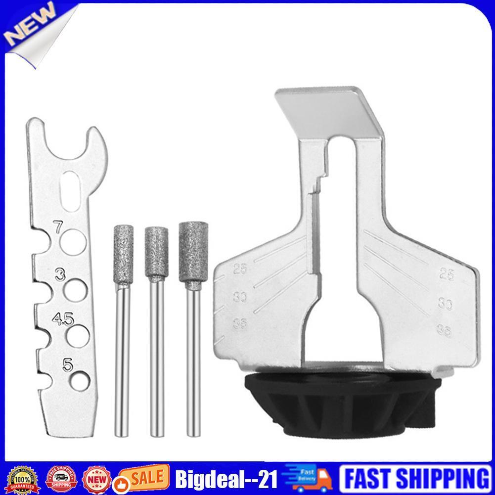 Chainsaw Sharpening Kit Electric Grinder Polishing Guide Drill Adapter Head