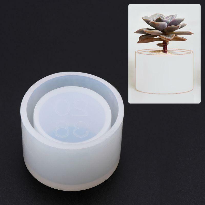 Round Small Flowerpot Silicone Mould Storage Box Cake DIY Handmade Baking Mold