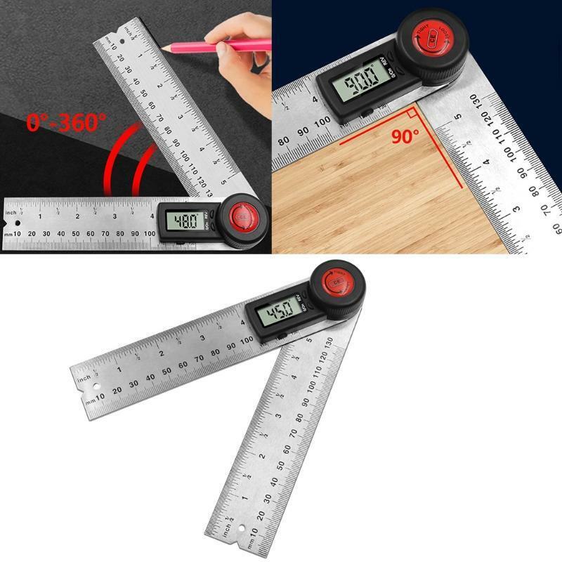 360 Degree Stainless steel Digital Angle Ruler Gauge Finder Meter Protractor