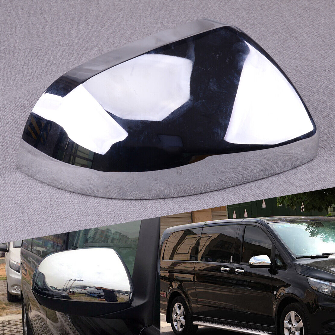 Right Side Wing Door Mirror Cover Cap Case Fit For Mercedes-Benz Vito W447 14-18