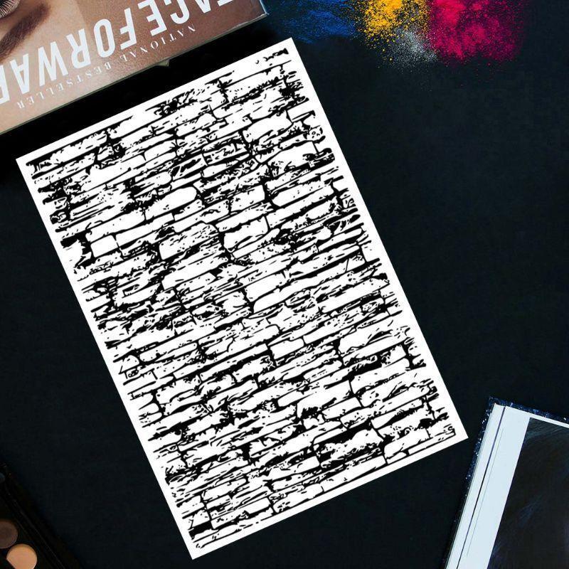 Tiles Background DIY Silicone Clear Stamp Seal Scrapbook Embossing Album Decor