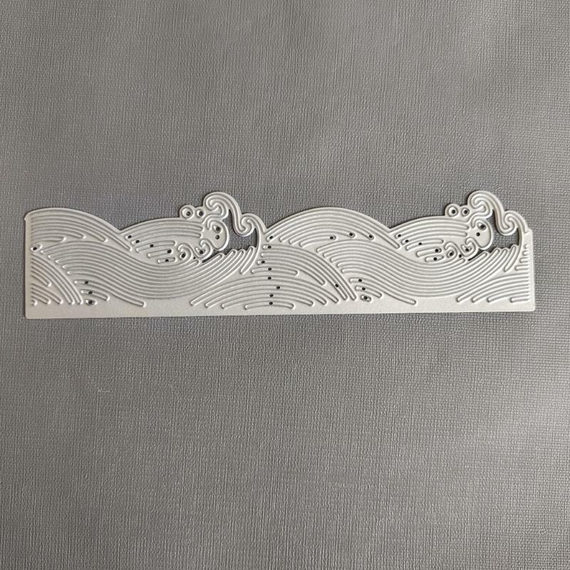 Sea Waves Shape Carbon Steel Cutting Dies DIY Scrapbooking Photo Album Embossing