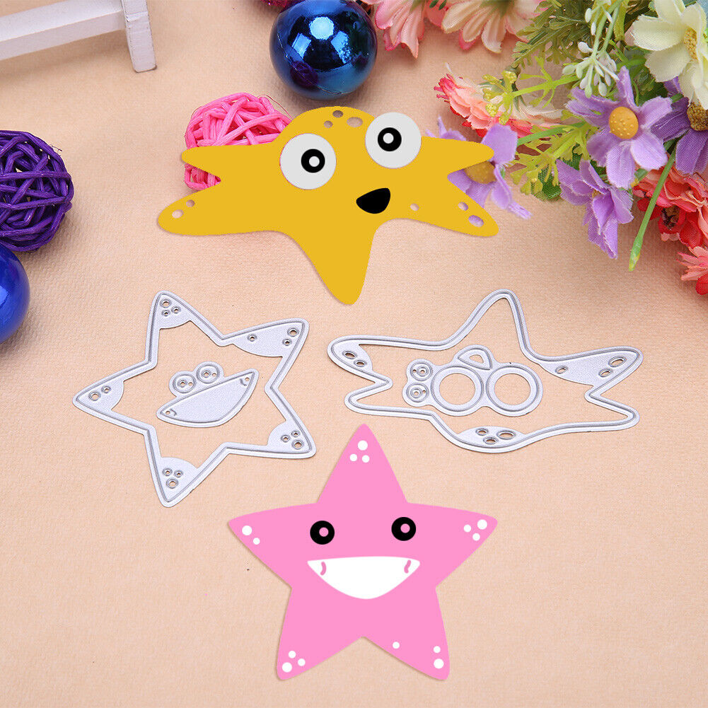 4pcs Sea Star Metal Cutting Dies Stencils DIY Scrapbooking Paper Card Decor