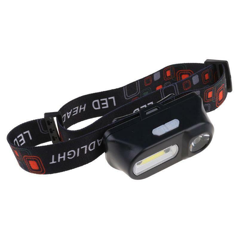 COB Headlight USB Rechargeable LED Head Light 6 Modes Torch for Hiking Camping