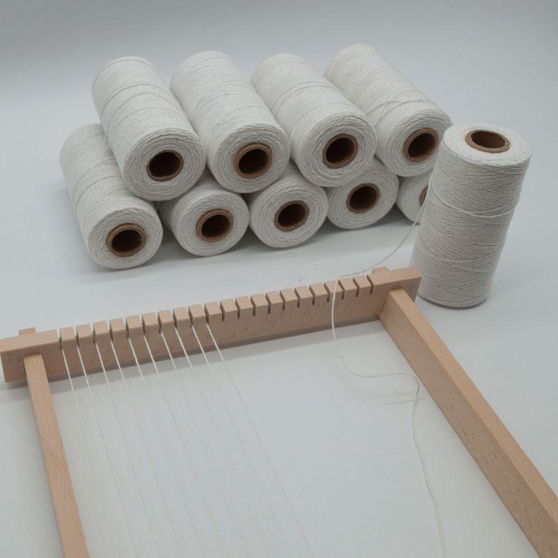 Cotton Wrap Yarn 2roll/set Portable Handwoven Home Bedroom Living Room Tapestry