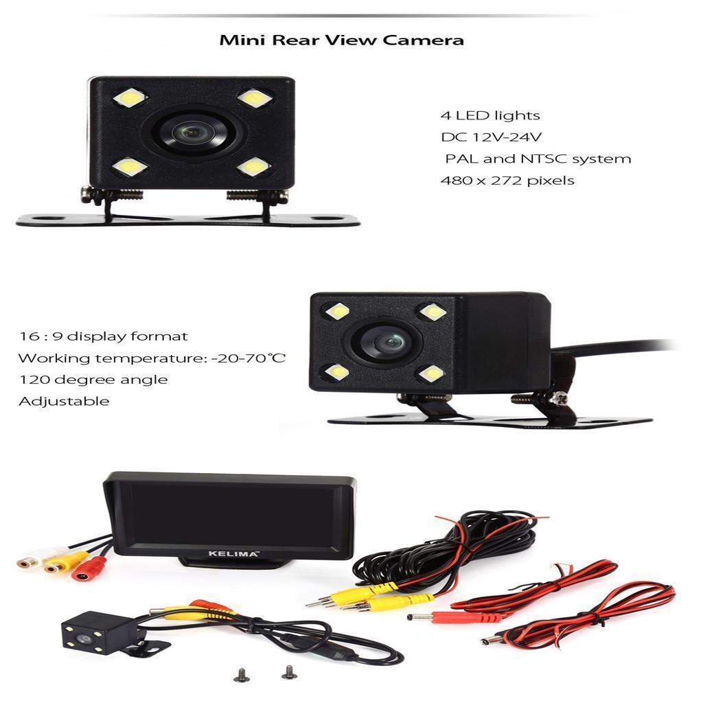 New 4.3"  LCD Digital Screen Car Monitor +  Rear View Camera