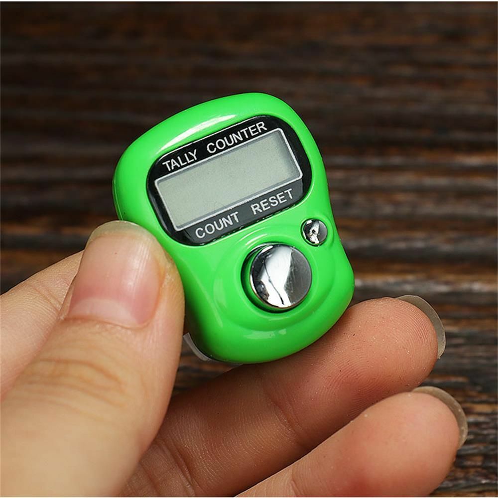 Hand Held Coun Mini LCD Digital Tally Counter Stitch Marker Finger Counter