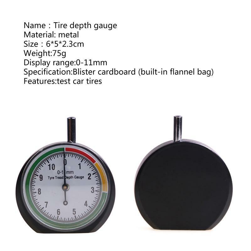 Portable Car Tyre T read Depth Gauge Tire Pointer Monitor Measure Device Tool