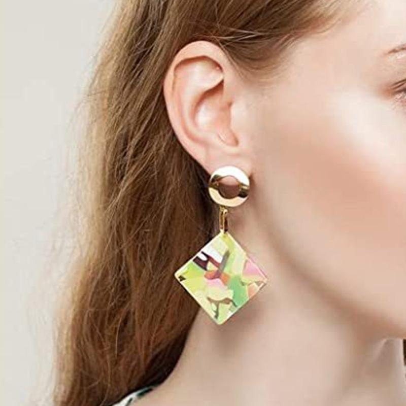 60Pieces Sublimation Blanks Products Earrings with Earring Hooks Jump Rings
