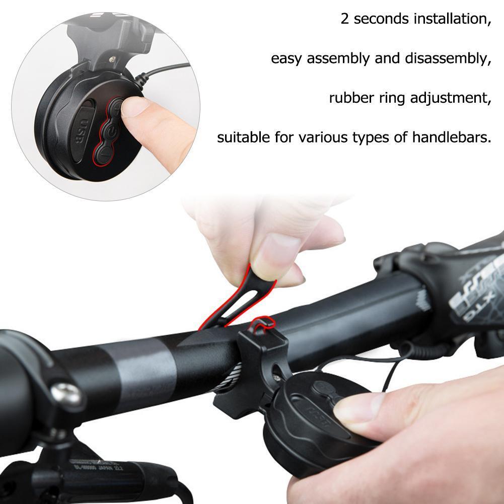 Electric Cycling Bells Waterproof MTB Bicycle Handlebar Horn Ring Bell