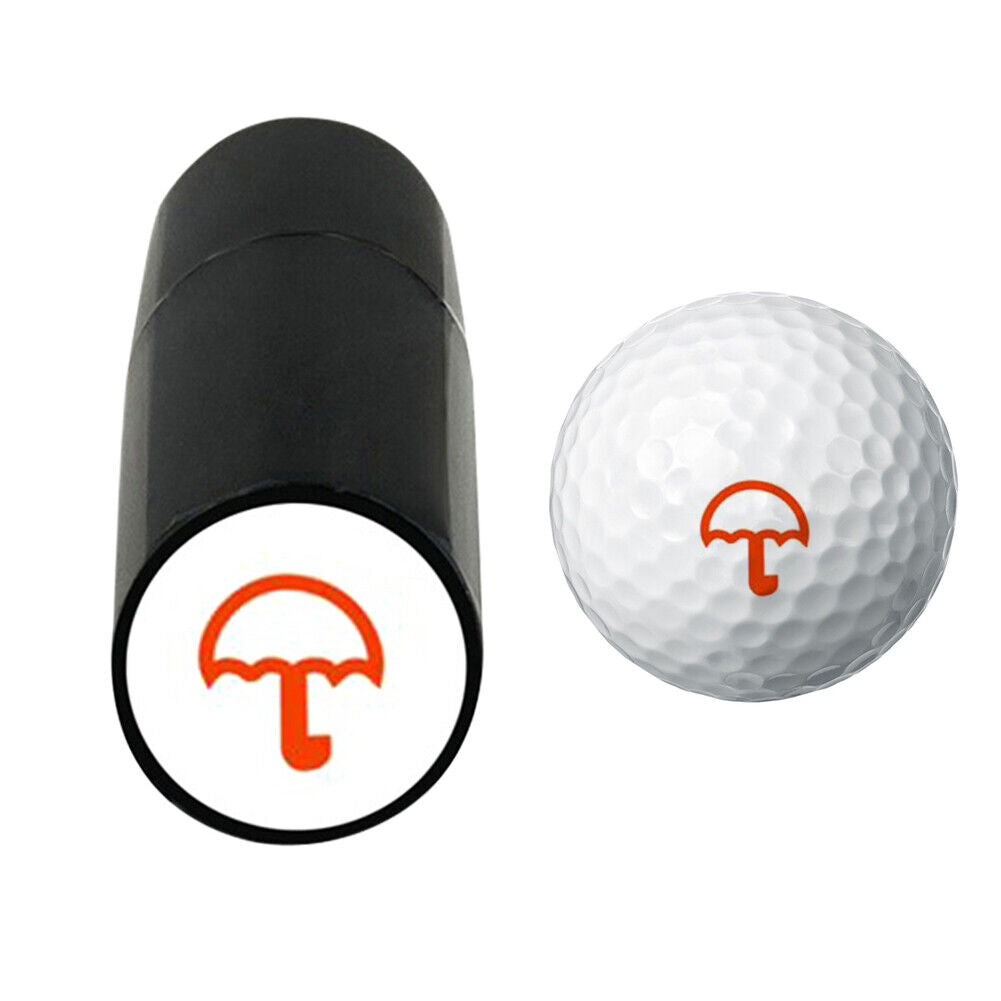 Golf Ball Stamp Marker Ink Golf Ball Stamper Non Fading Golfer Seal (D)