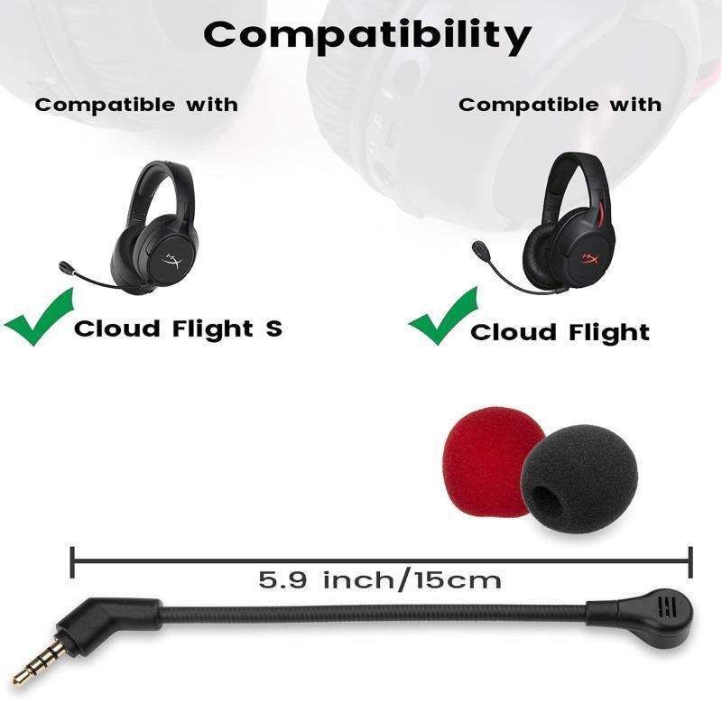 Game Hifi Mics with 3.5mm Jack for Kingston HyperX Cloud Flight S Game Headset