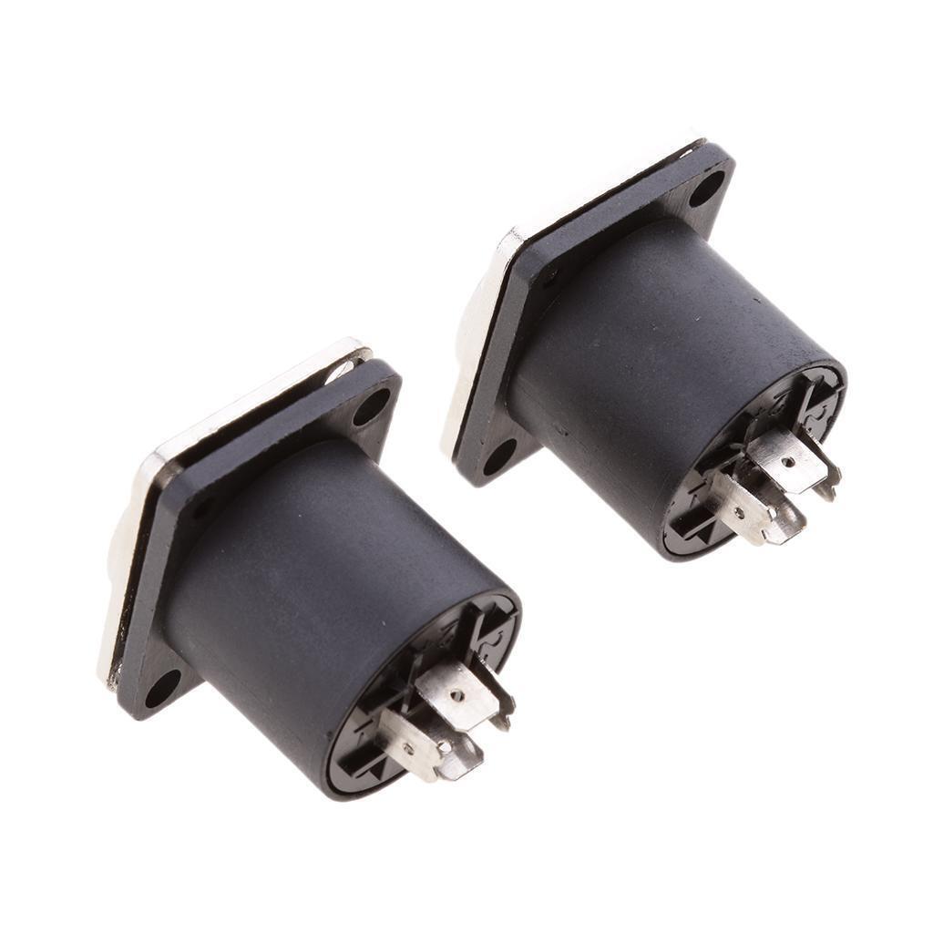 2x  4 Pin Female   Compatible Audio Cable Panel Socket