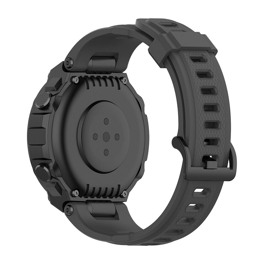 Silicone Watch Strap Band for Huami Amazfit T-Rex Pro/Amazfit T-Rex (Grey)