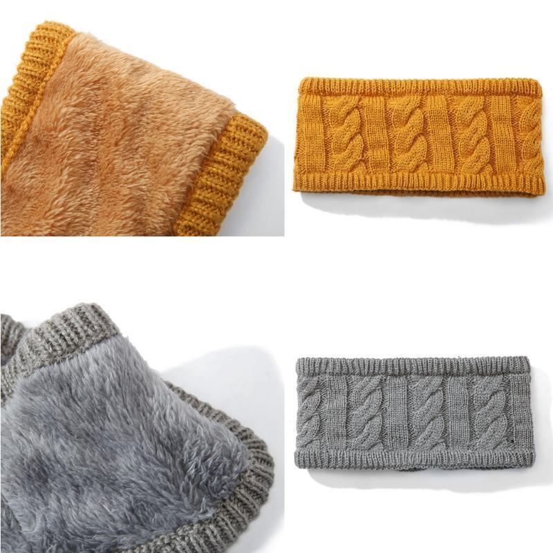 6Pcs Winter Women Knitted Headbands Chunky Elastic Headband Head Wrap Ear Warmer