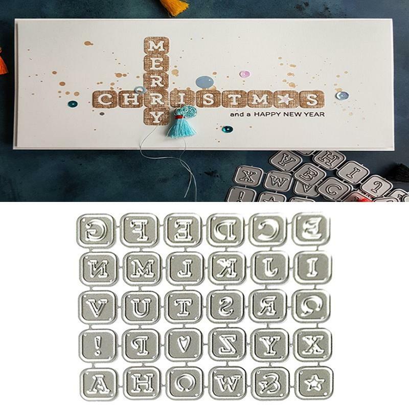 Alphabet Letters Metal Cutting Dies Stencil Scrapbooking DIY Album   Paper cards