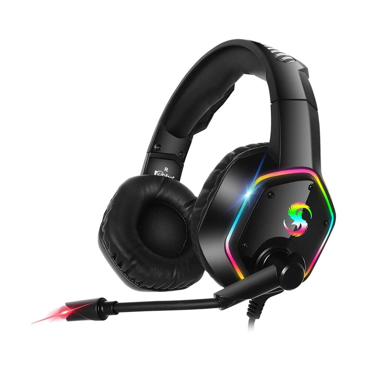 Gaming Headphones 3.5mm/USB RGB Noise Cancelling for PS4 Gamer Smartphone