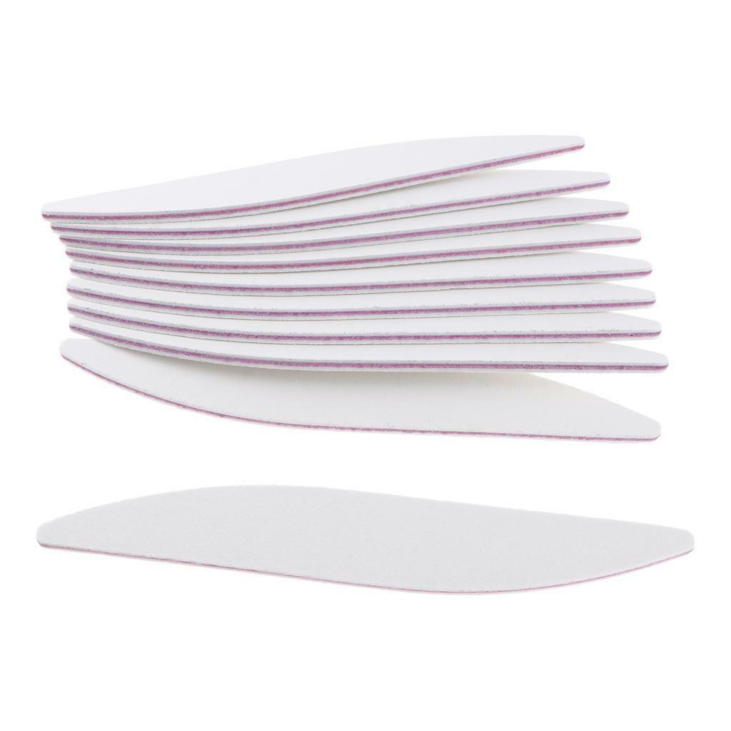 10x 100/180 Grit Nail Files Buffers Emery Board Manicure Polishing Sandpaper
