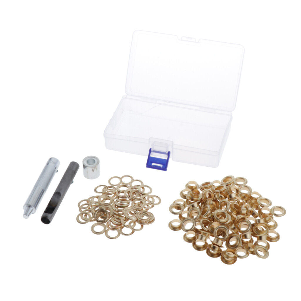Eyelets with Leather Craft Repair Grommet  Installing Kit